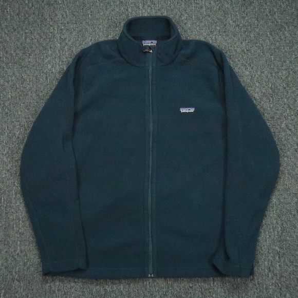 VINTAGE Patagonia Jacket Men Large El Cap Synchilla Blue Full Zip Fleece